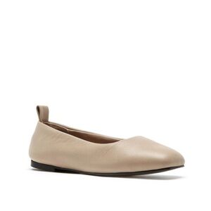 La Canadienne Beige Gala Leather Flat Size 39.5
